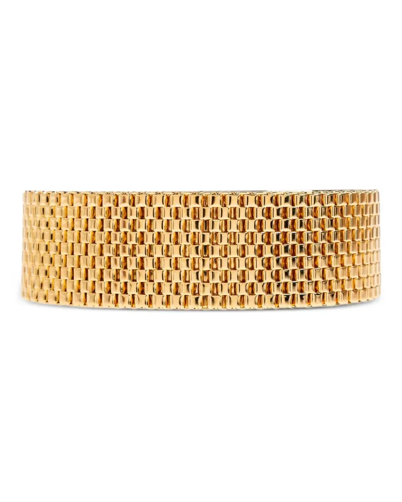 Jil Sander Armband mit Gittermuster - Gold Gold