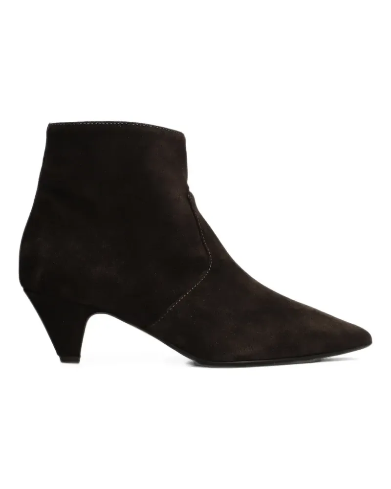 Anna F. pointed-toe suede ankle boots - Braun Braun