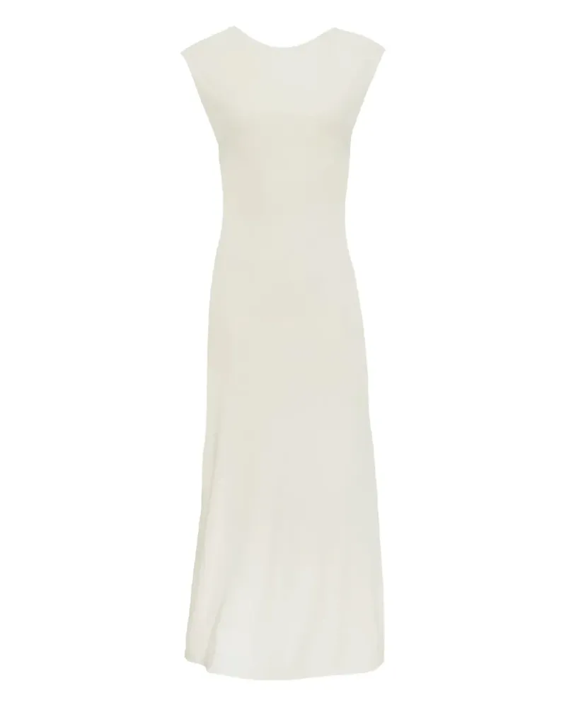 Aya Muse Kleid mit U-Boot-Ausschnitt - Weiß Weiß