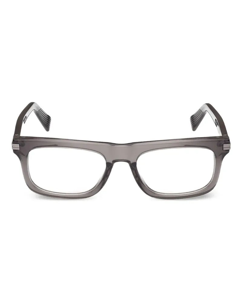 Ermenegildo Zegna Brille mit eckigem Gestell - Grau Grau