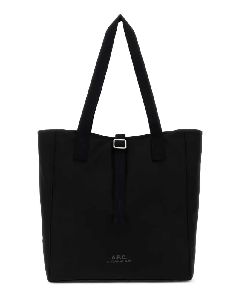 A.P.C. Archive Schultertasche mit Logo - Schwarz Schwarz