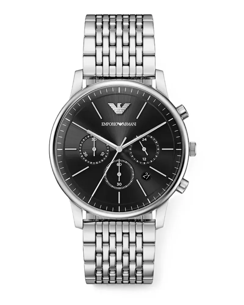 Emporio Armani chronograph 42mm watch - Schwarz Schwarz