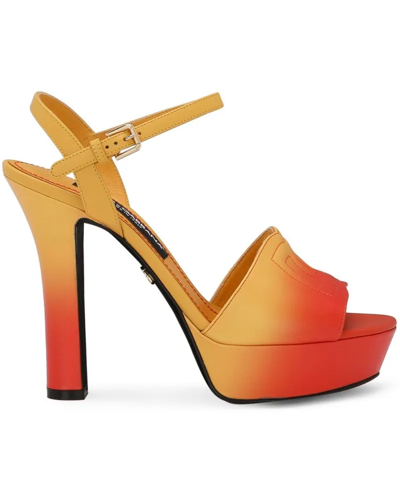 Dolce & Gabbana Plateau-Sandalen 85mm - Orange Orange