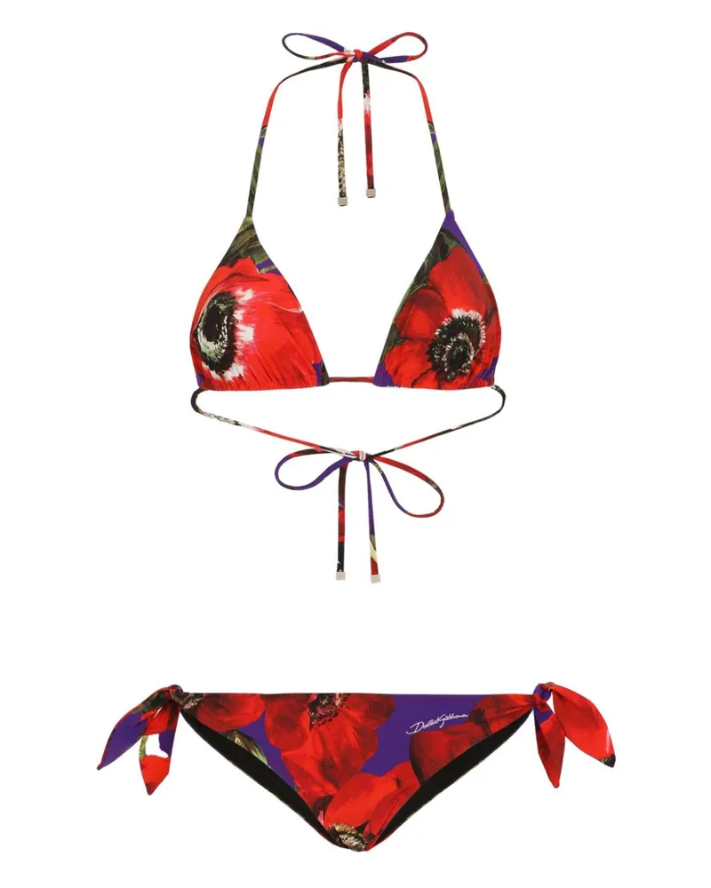 Dolce & Gabbana Anemone Balconette-Bikini - Rot Rot