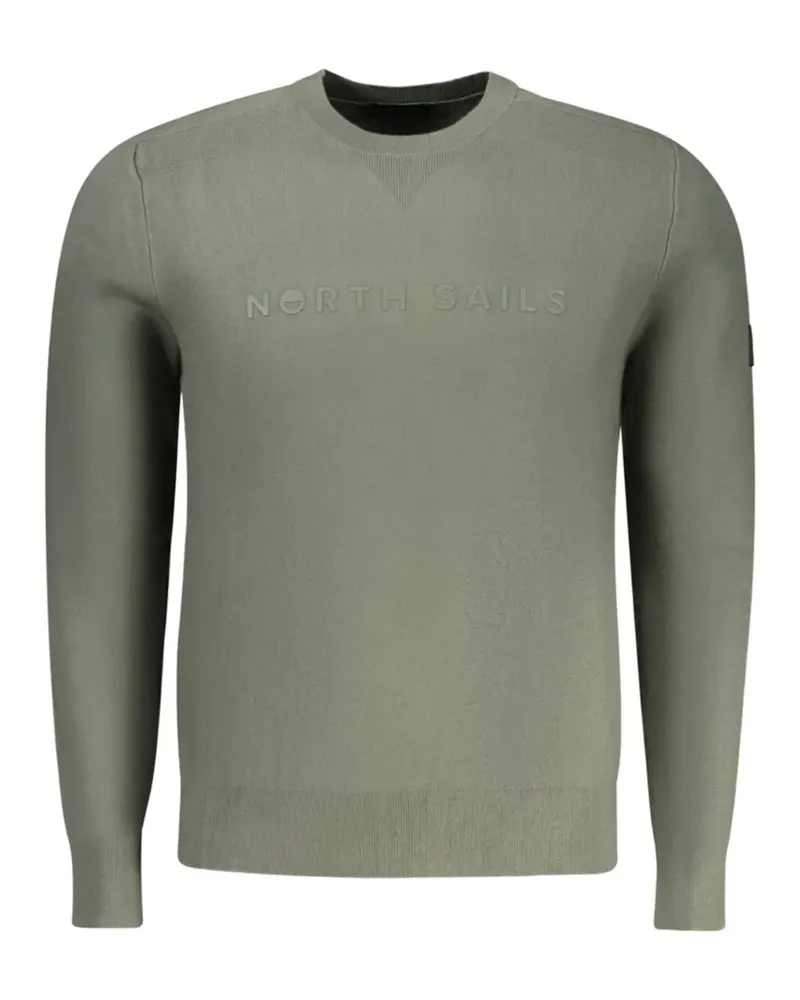 North Sails logo-detail crew-neck sweater - Grün Grün