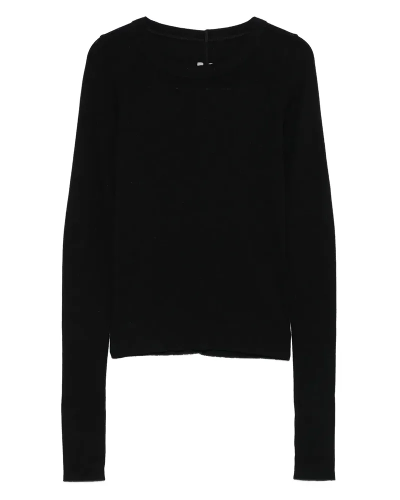 Rick Owens Oberteil mit rundem Ausschnitt - Schwarz Schwarz