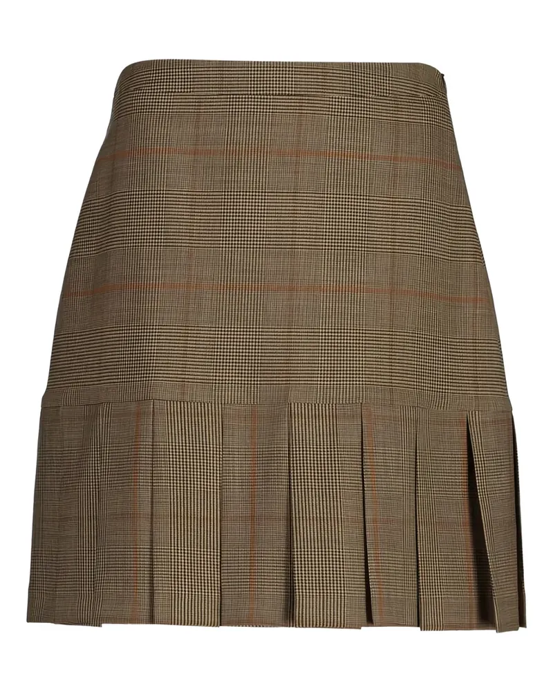 Gant checked pleated mini skirt - Braun Braun