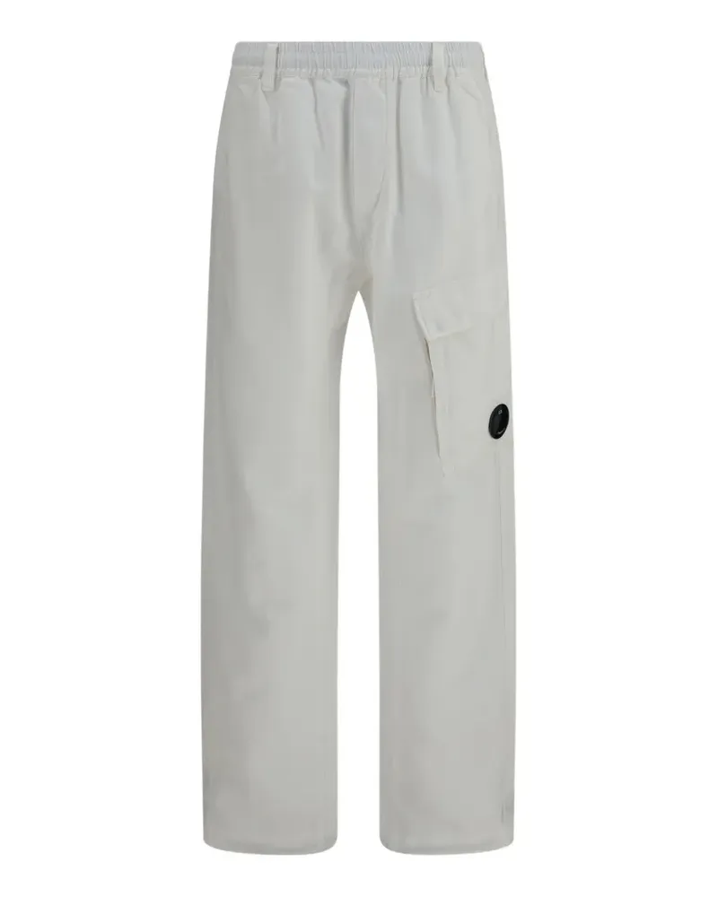 C.P. Company logo-patch cargo pants - Weiß Weiß