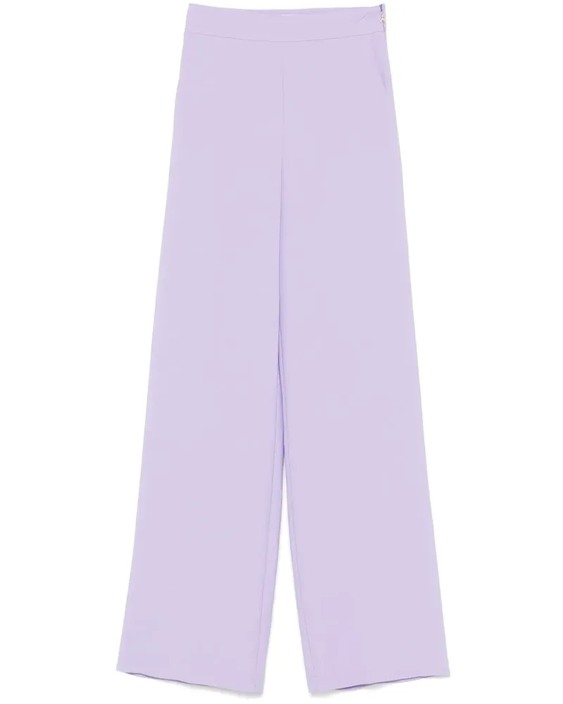 Patrizia Pepe Hose aus Krepp - Violett Violett