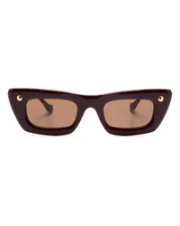 Nanushka Londyn Cat-Eye-Sonnenbrille Rot