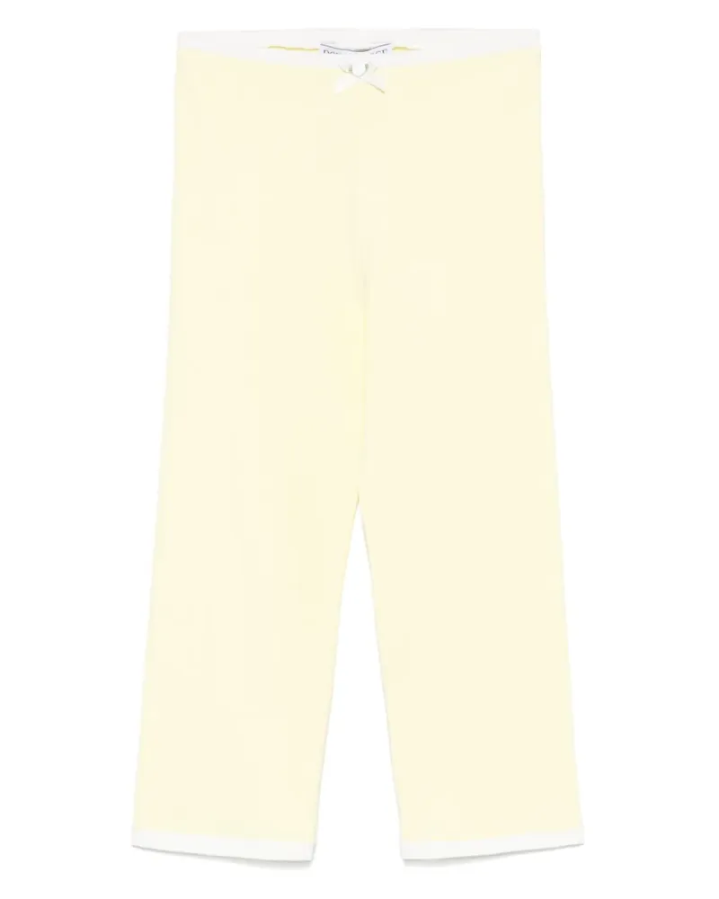 Rowen Rose Caprihose aus Jersey - Gelb Gelb