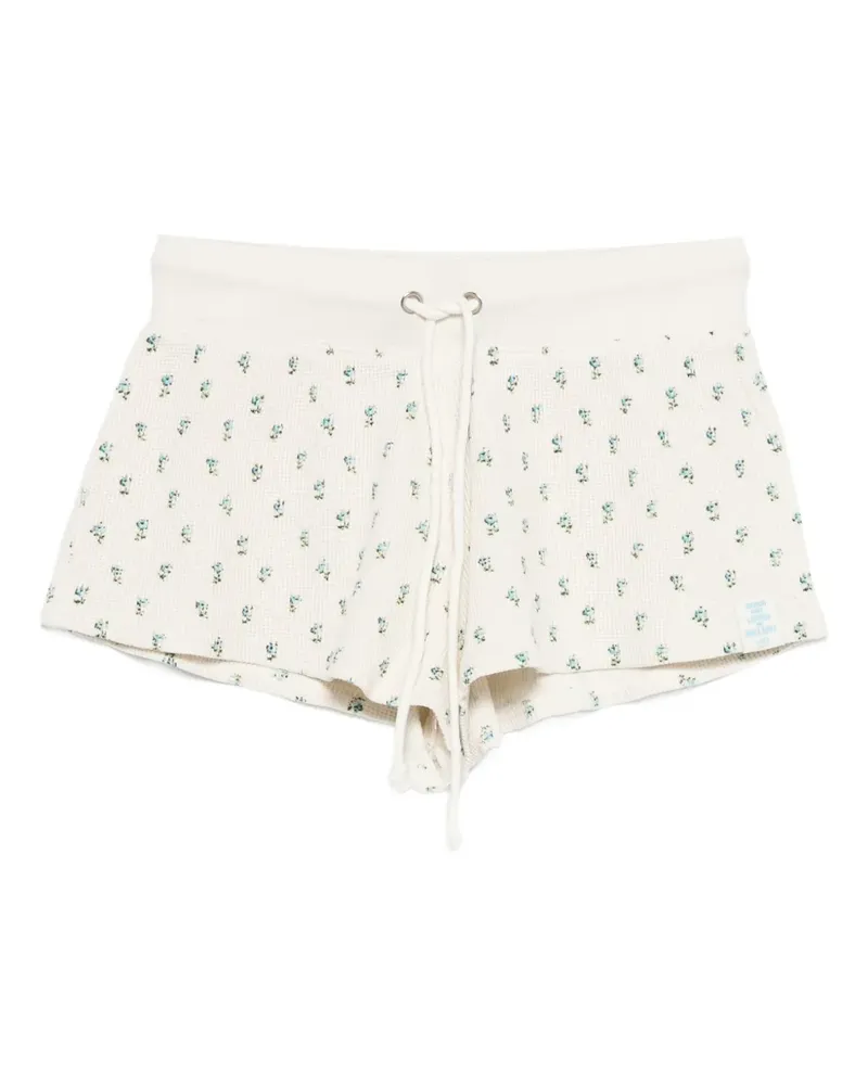 Frankies Bikinis Noah Thermo-Shorts mit Blumen-Print - Nude Nude