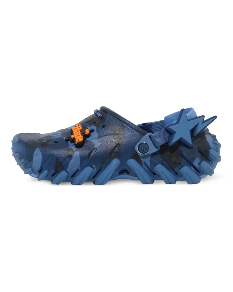 Crocs x A Bathing Ape Echo camouflage-print clogs - Blau Blau