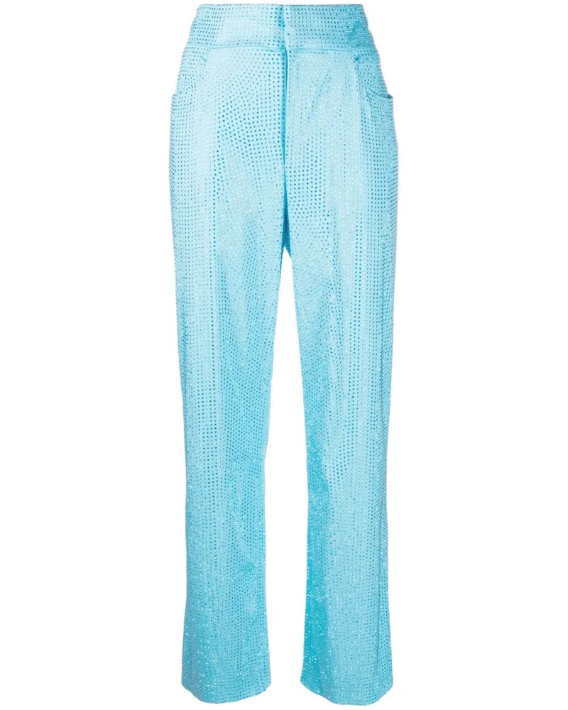 Giuseppe di Morabito Hose mit Kristallen - Blau Blau