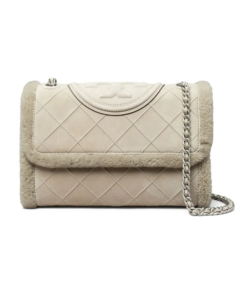 Tory Burch Fleming Soft Schultertasche - Grau Grau