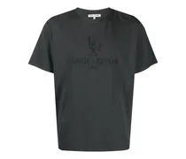 T-Shirt mit Logo-Stickerei - Blau