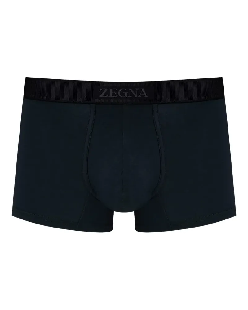 Ermenegildo Zegna logo-waistband boxers - Blau Blau