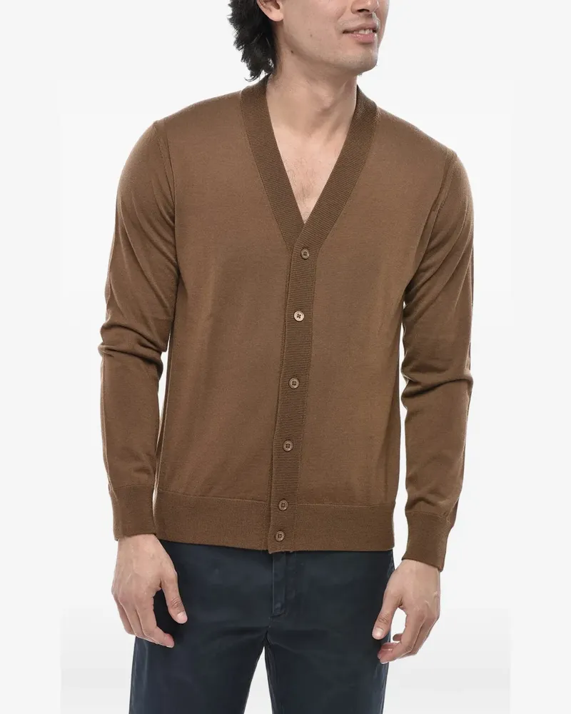 Paolo Pecora Milano Geknöpfter Cardigan - Braun Braun