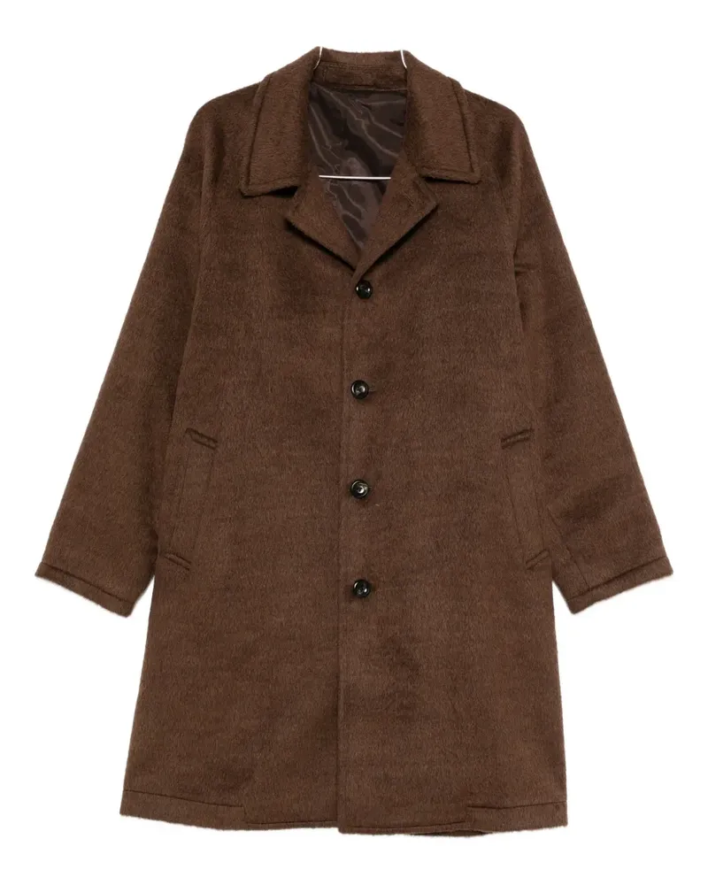 Luigi Bianchi Mantova wool coat - MARRONE Marrone