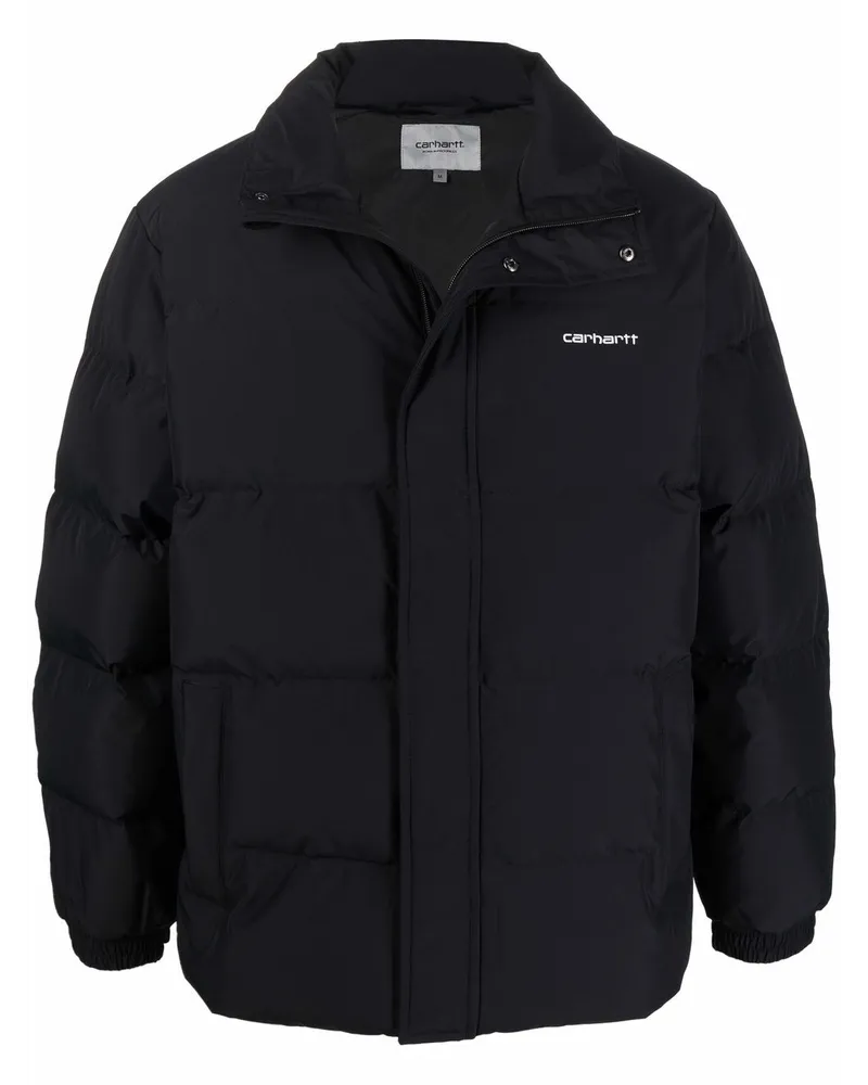Carhartt WIP Daunenjacke mit Logo-Print - Schwarz Schwarz