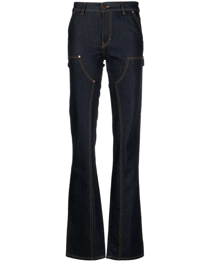 Filippa K Bootcut-Jeans Blau