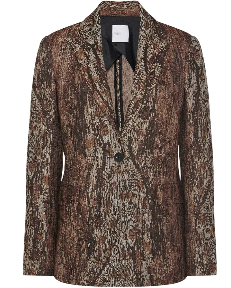 Rosetta Getty Jacke mit Print - Braun Braun