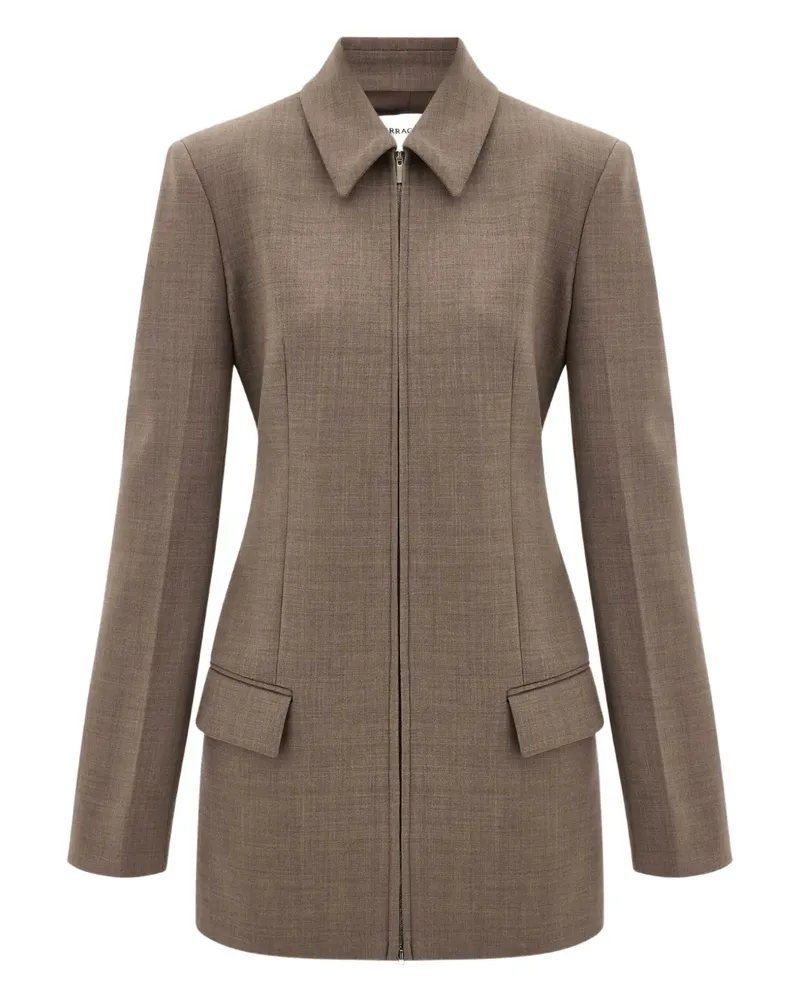 Ferragamo Sakko mit Reißverschluss - Braun Braun