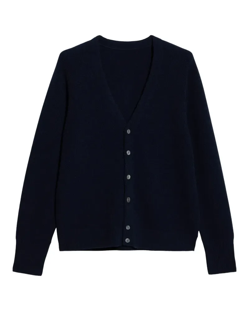 Fortela Cardigan mit V-Ausschnitt - Blau Blau