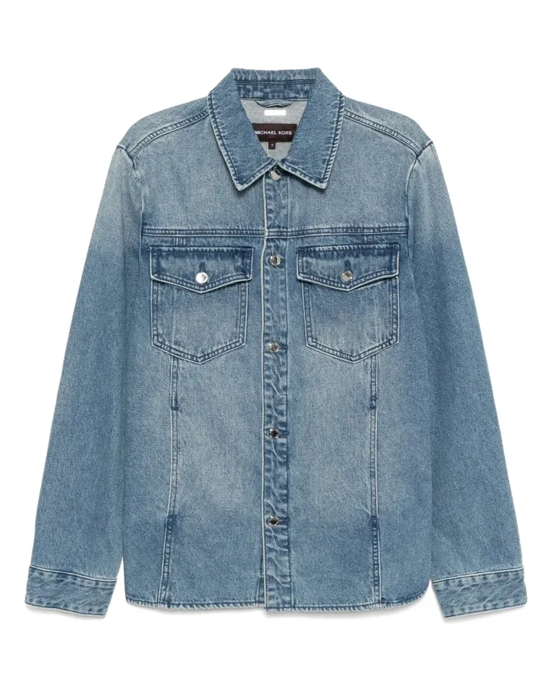 Michael Kors Hemdjacke aus Denim - Blau Blau