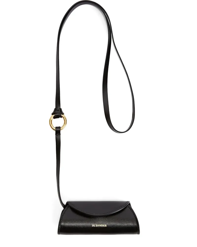 Jil Sander Lippenstiftetui aus Leder - Schwarz Schwarz