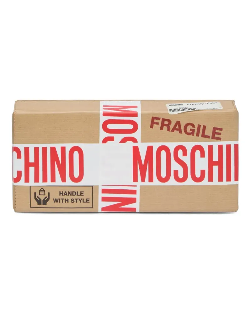 Moschino Clutch mit Carton-Box - Braun Braun