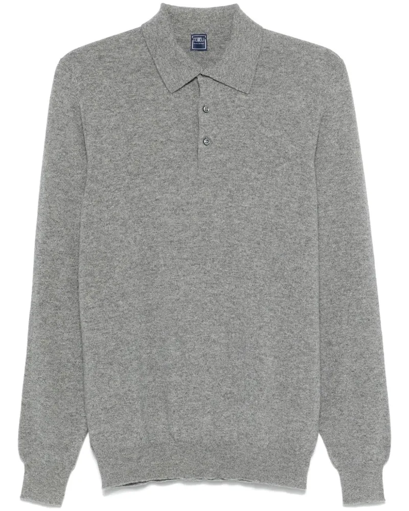 Fedeli Poloshirt aus Kaschmir - Grau Grau