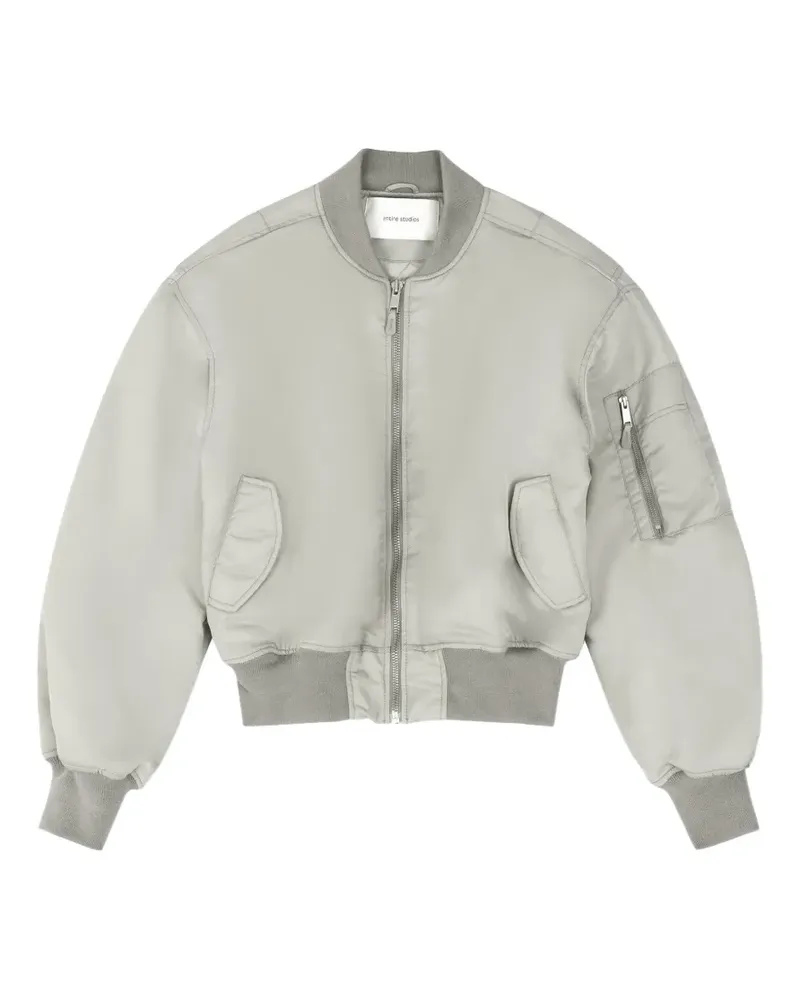 Entire Studios Bomberjacke im Cropped-Design - Grau Grau