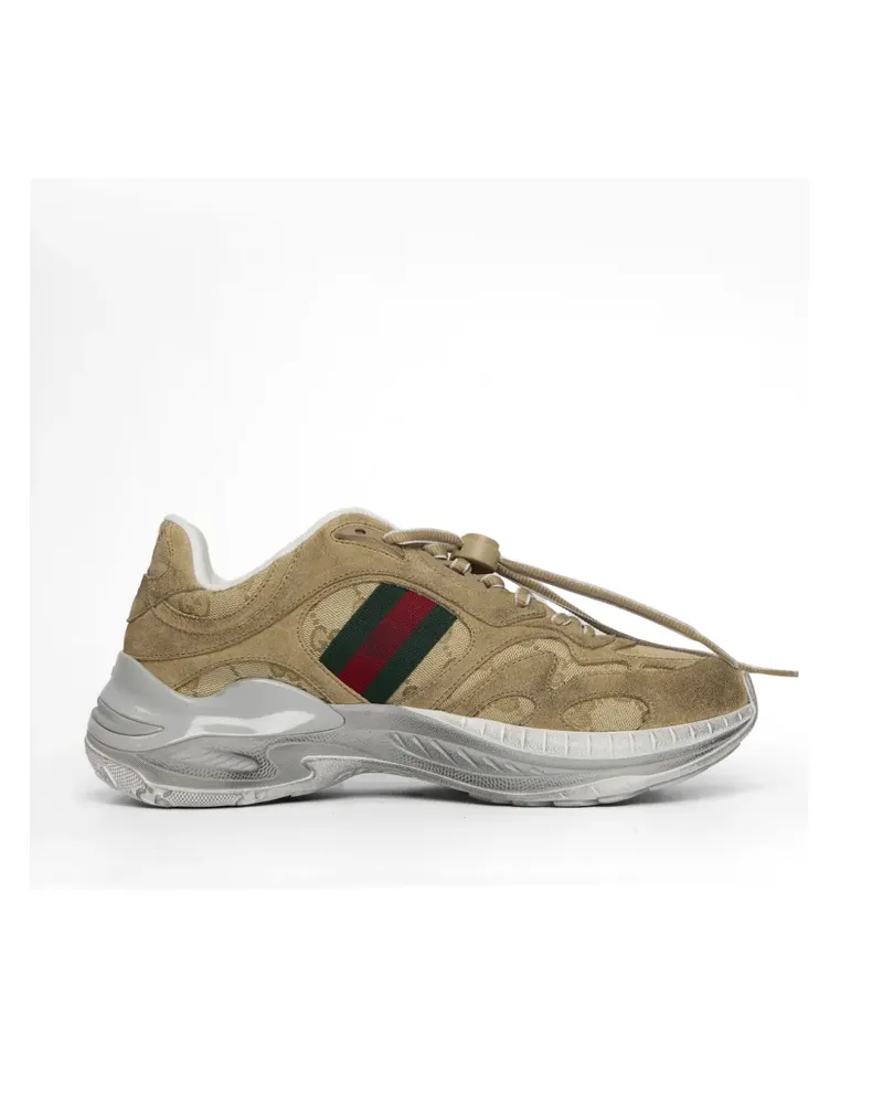 Gucci leather sneakers - Braun Braun