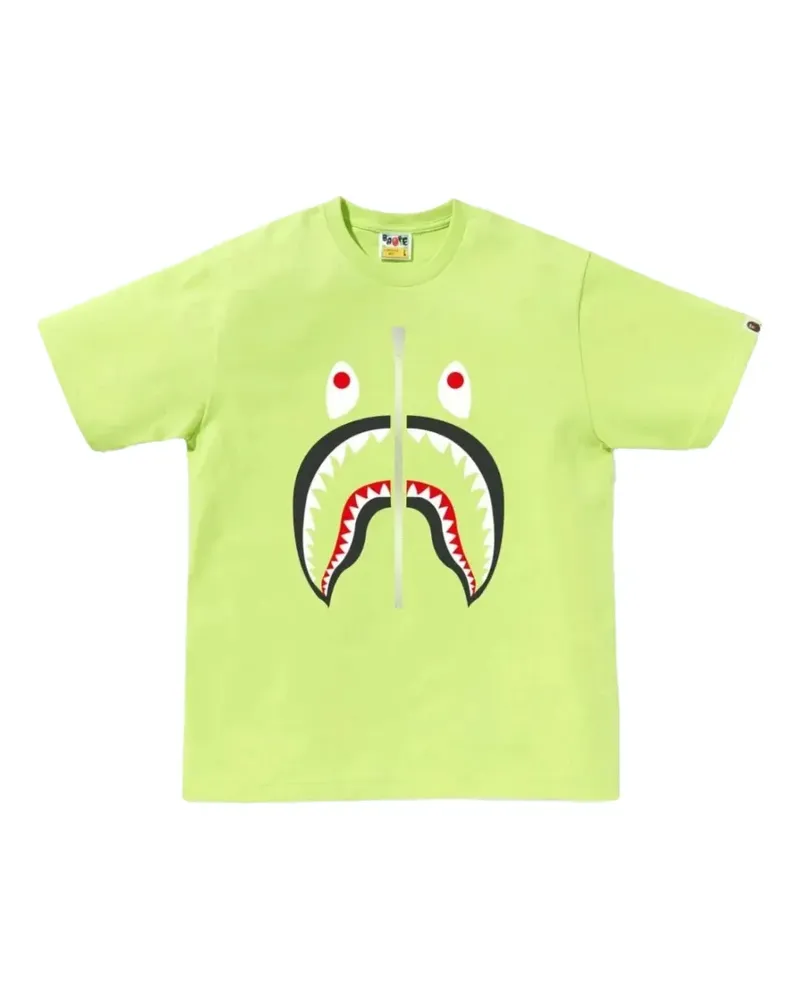 BAPE T-Shirt mit Hai-Print - Grün Grün
