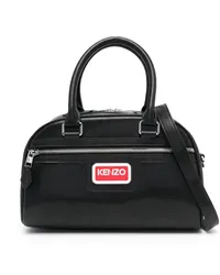 Kenzo Handtasche mit Logo-Schild Schwarz