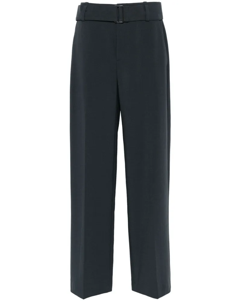 Vince Wide-Leg-Hose mit Gürtel - Grau Grau