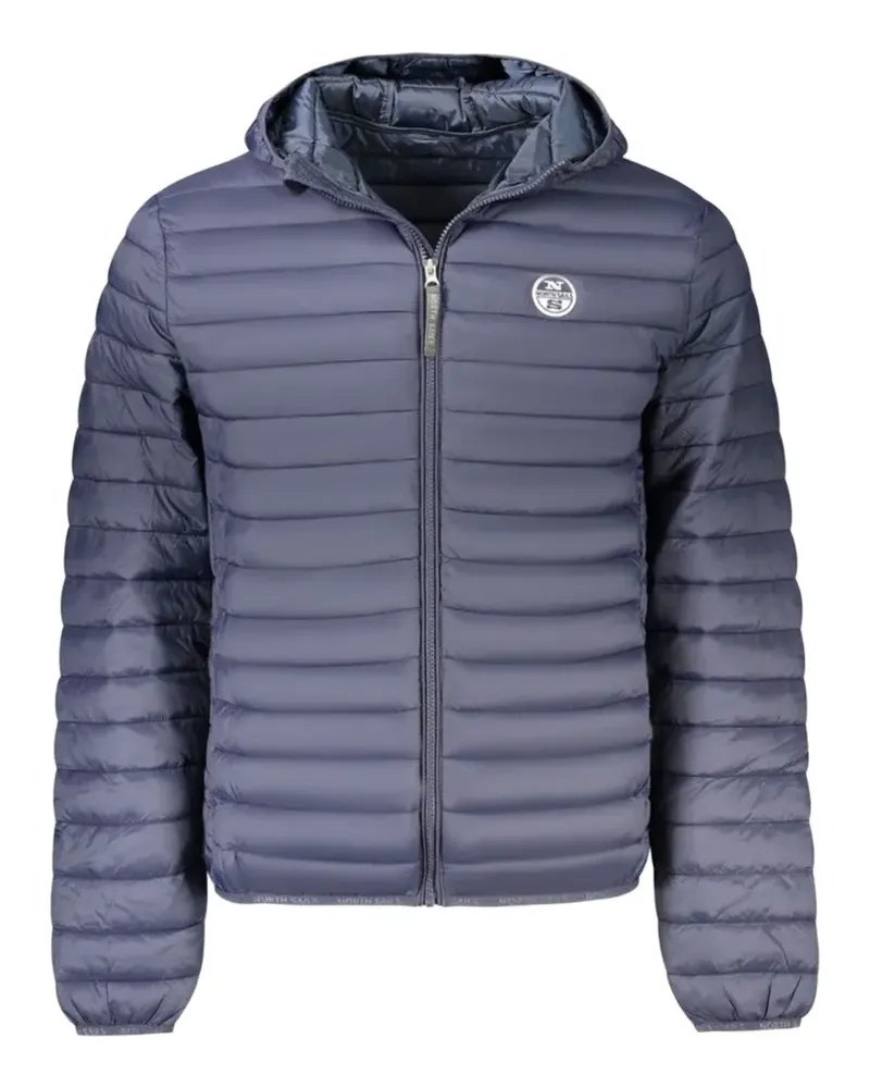 North Sails hooded padded jacket - Blau Blau
