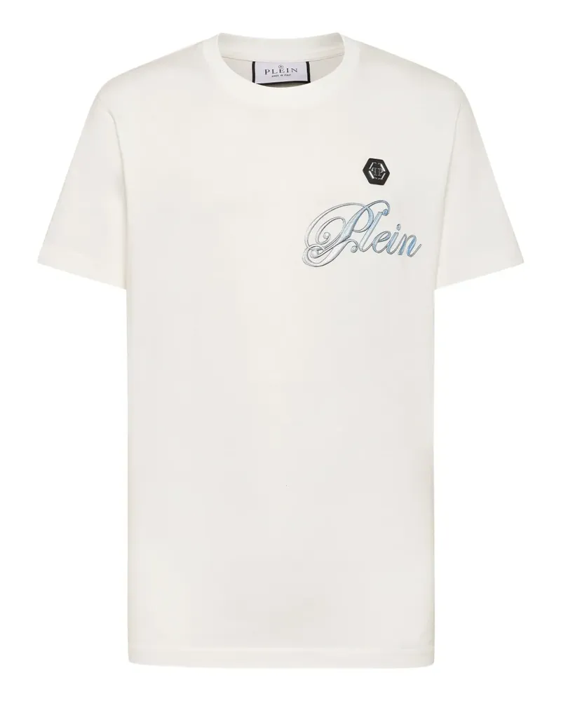 Philipp Plein T-Shirt mit Totenkopf-Print - Weiß Weiß