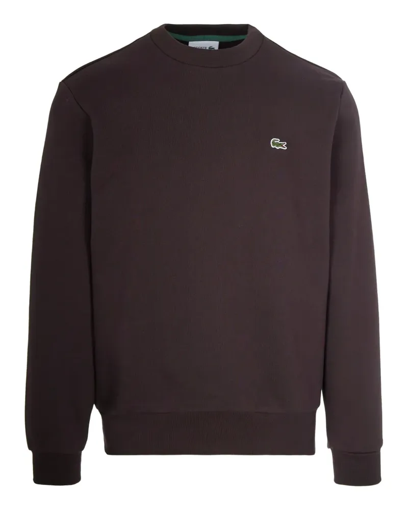 Lacoste logo-embroidered crew-neck sweater - Braun Braun