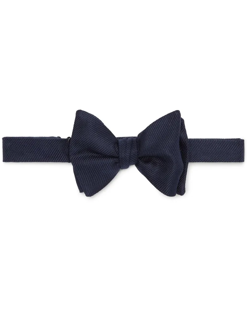 Brunello Cucinelli Fliege aus Seidentwill - Blau Blau