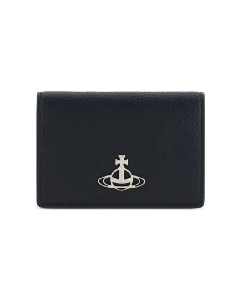 Vivienne Westwood Kartenetui mit Orb-Schild - Schwarz Schwarz
