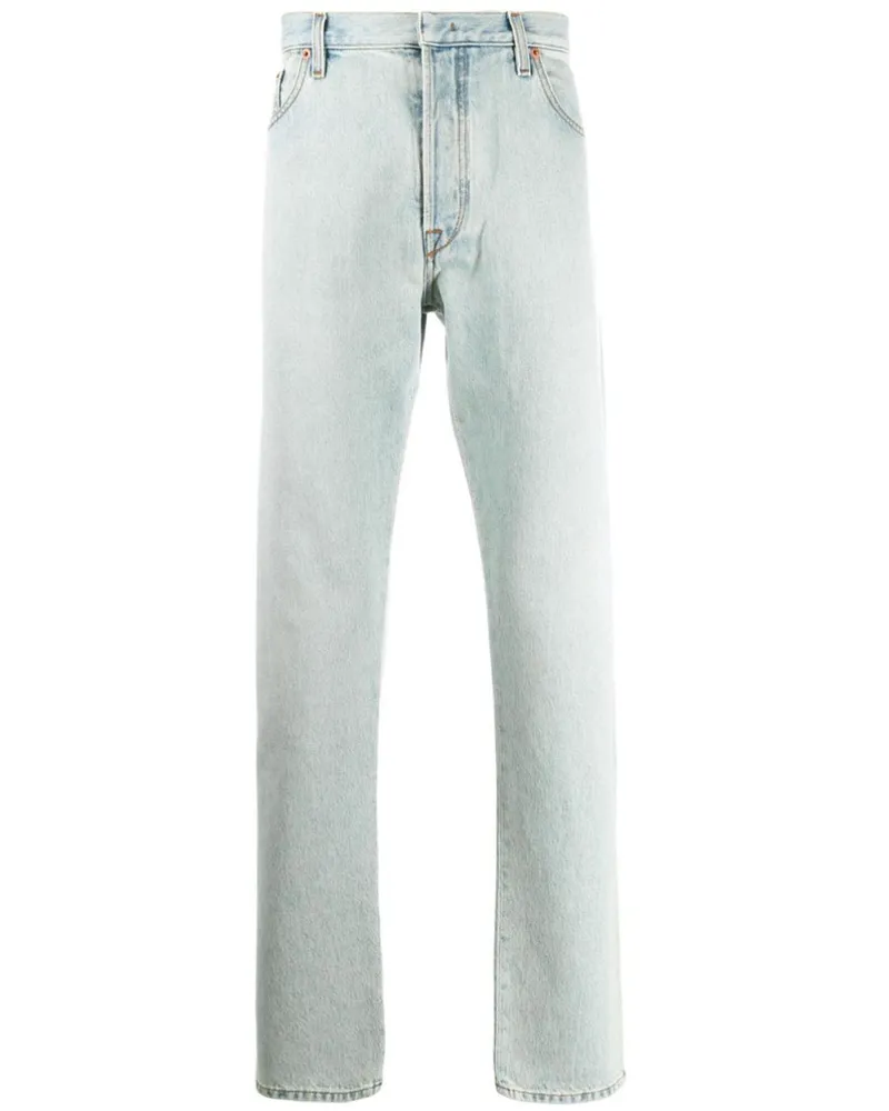Valentino Garavani Gerade Rockstud Jeans - Blau Blau