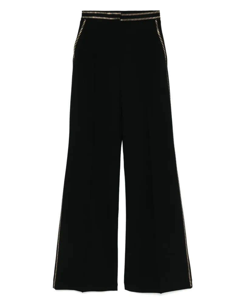 Elie Saab Hose mit Nieten - Schwarz Schwarz