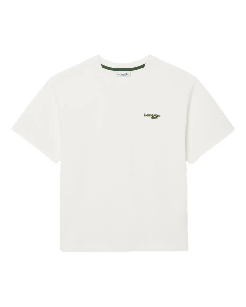 Lacoste logo-embroidered t-shirt - Weiß Weiß