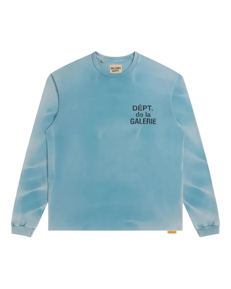 GALLERY DEPT. Langarmshirt mit Logo-Print - Blau Blau