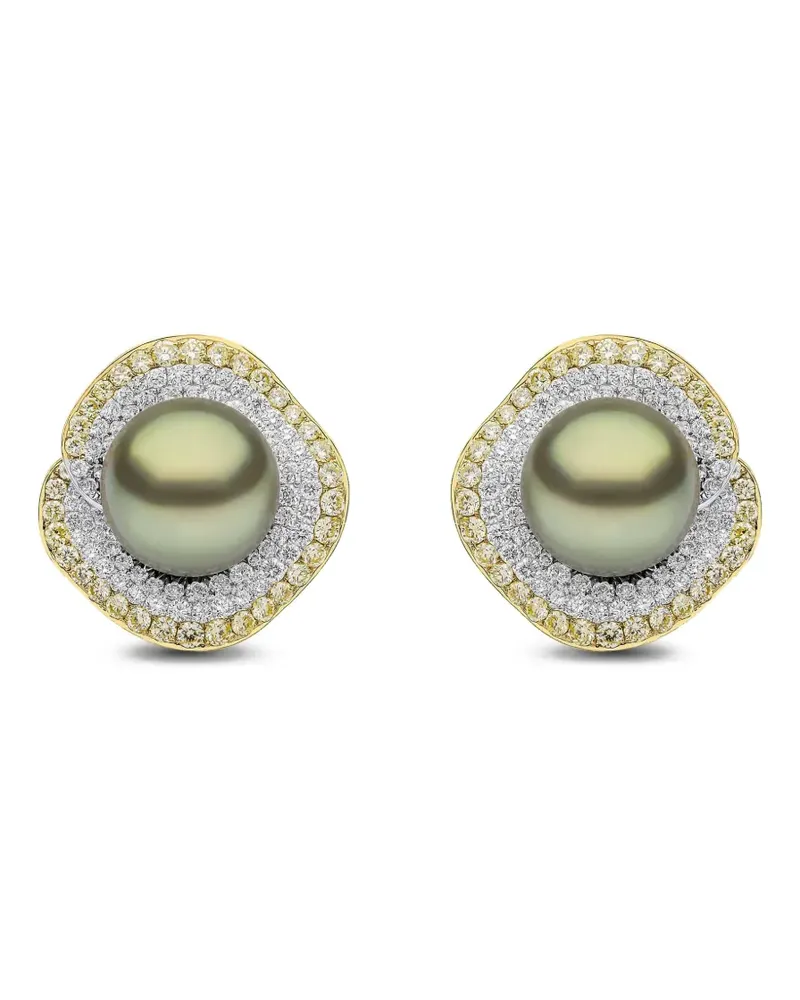 YOKO London Sunrise pearl and diamond earrings - Silber Silber