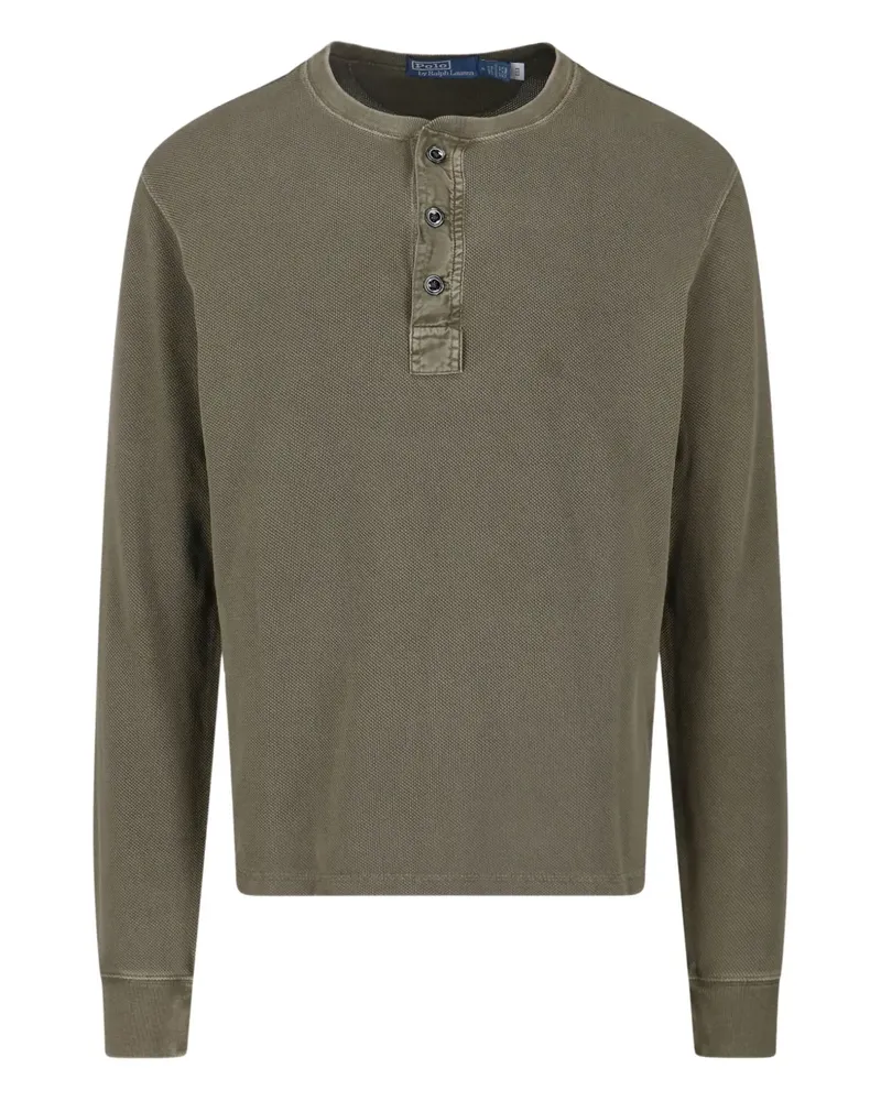 Ralph Lauren Henley buttoned polo shirt - Grün Grün