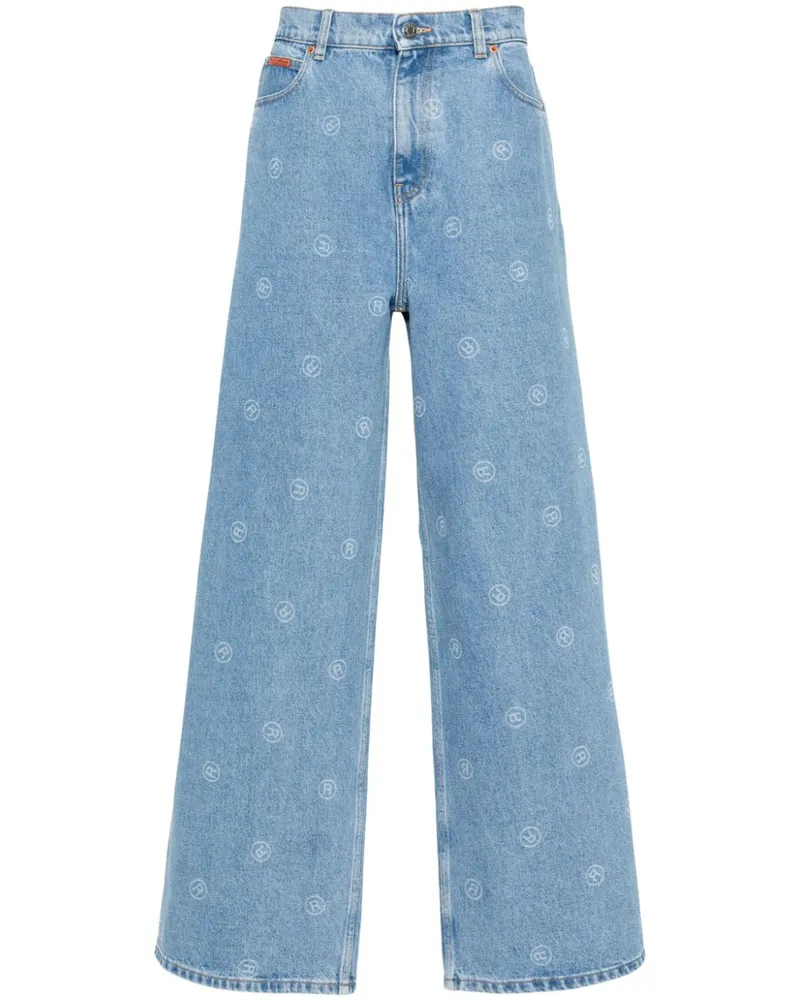 Martine Rose Jeans mit weitem Bein - Blau Blau