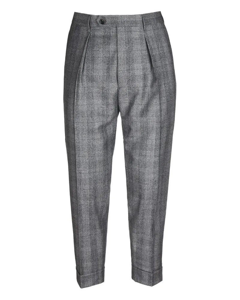 Berwich pleated cuffed trousers - Grau Grau